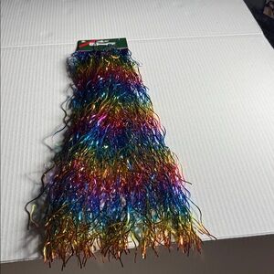Colorful Tinsel Garland for Festive Decor